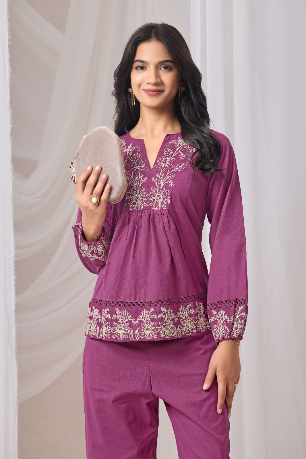 Alzani Cotton Kurti With Embroidery Work Wholesale In Surat