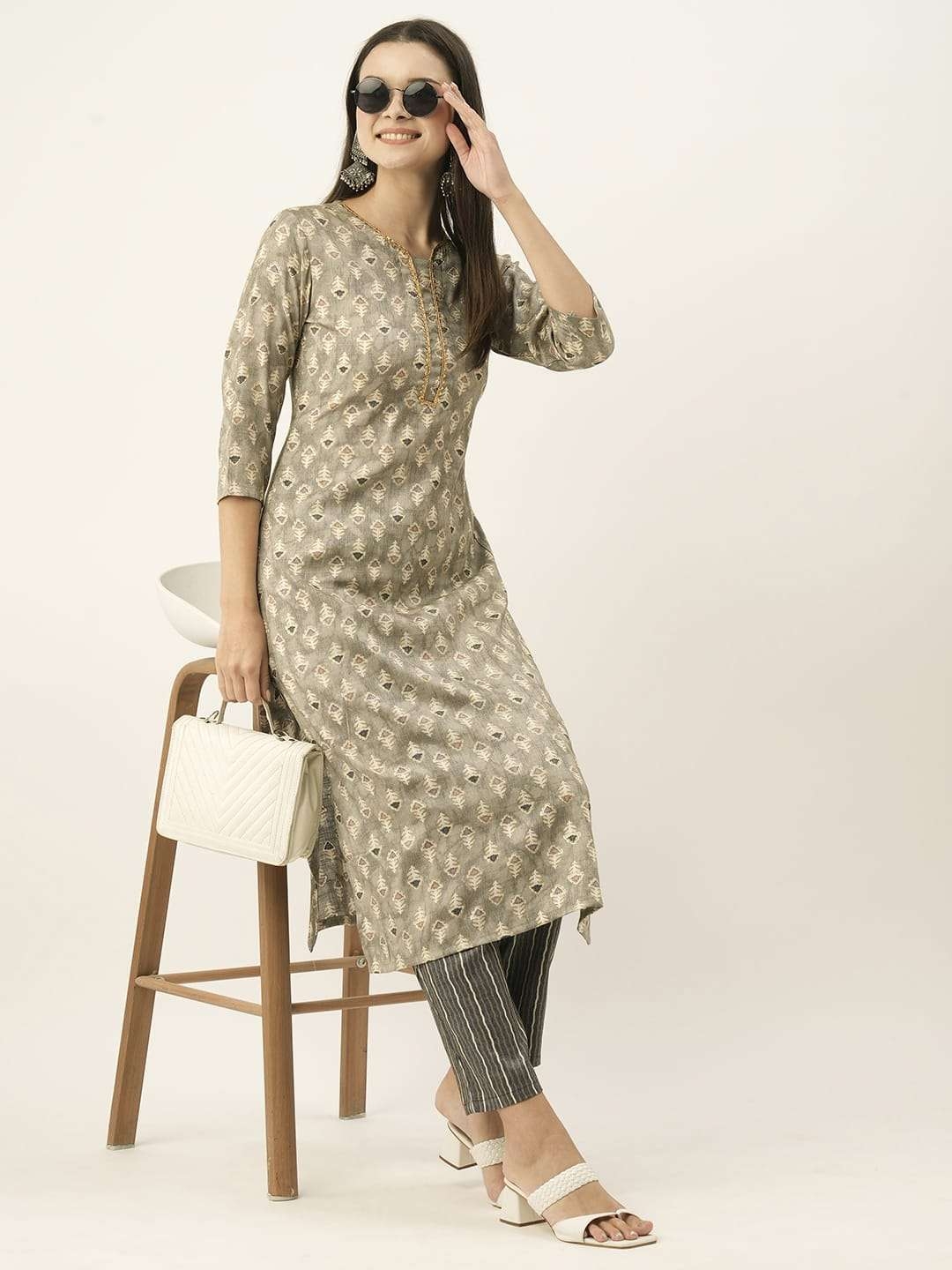 ashwath trendz sana rayon readymade combo flair long kurti in wholesale surat