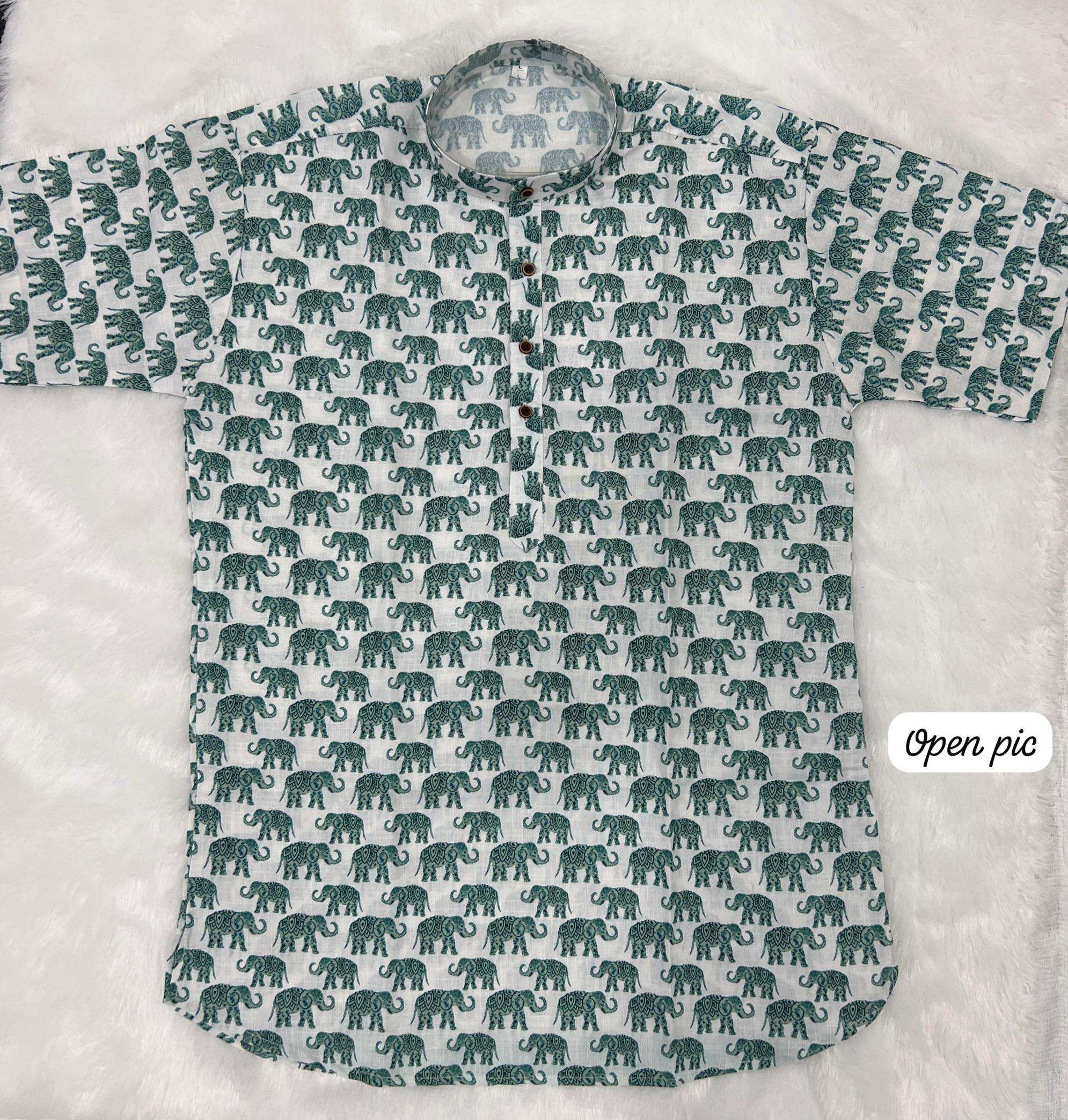 b desi cotton printed readymade kids half sleeves short kurta in wholesale surat