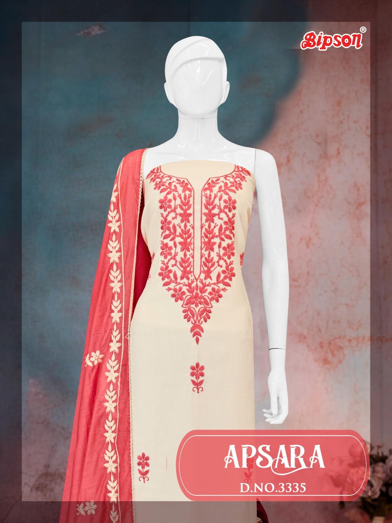 bipson prints apsara 3335 A to D roman silk stylish salwar kameez in wholesale surat