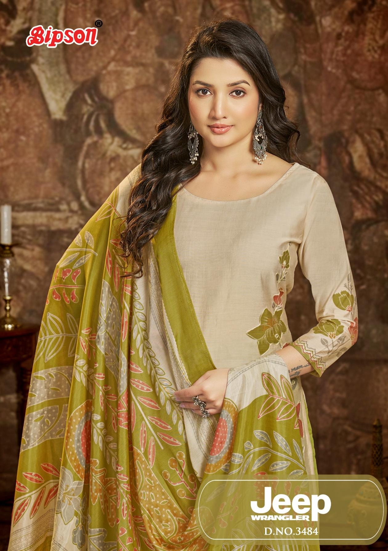 bipson prints jeep wranglar 3484 roman silk daily wear salwar kameez in wholesale surat