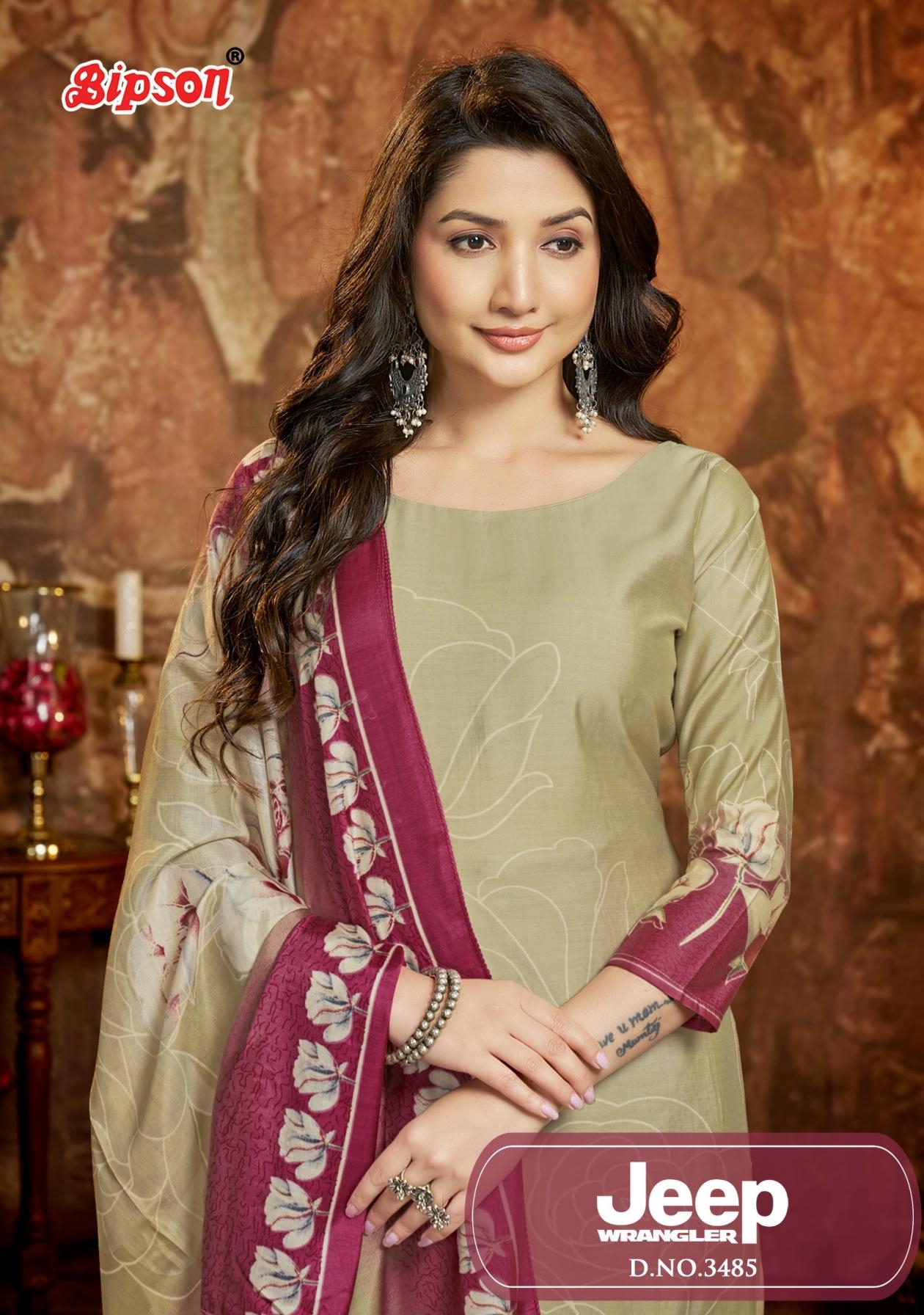 bipson prints jeep wranglar 3485 hit design roman silk salwar kameez in wholesale surat