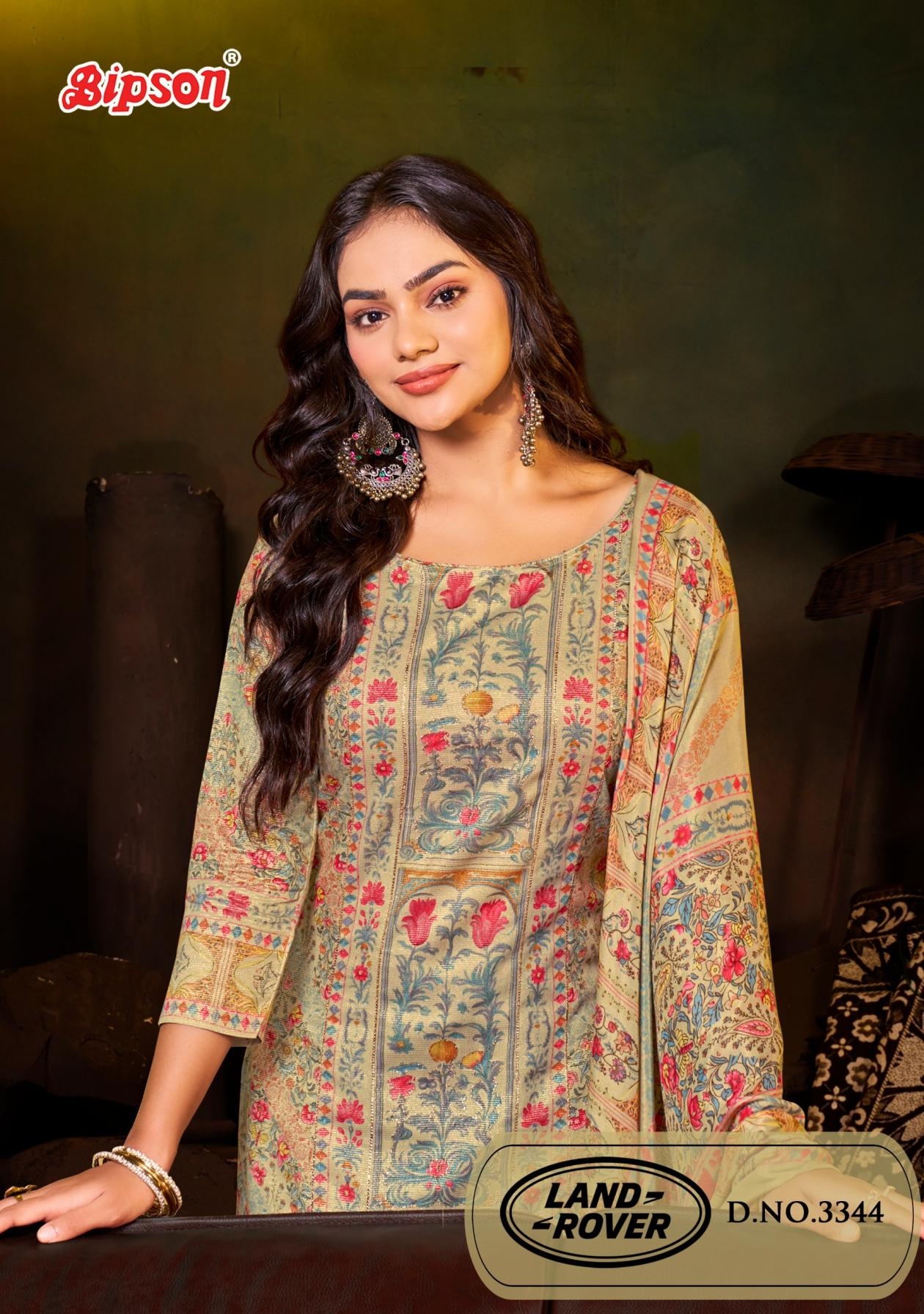 bipson prints land rover 3344 A to D regular wear viscose simmer salwar kameez in wholesale surat