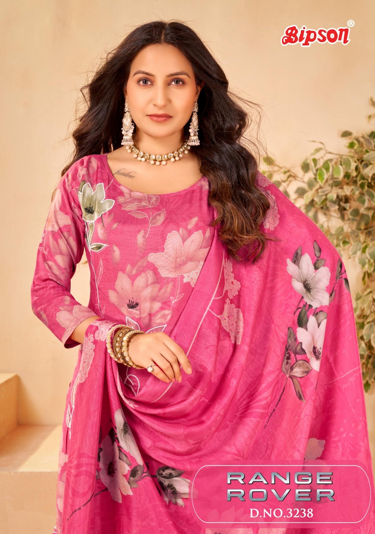 bipson prints range rover 3238 viscose muslin simmer daily wear salwar kameez in wholesale surat