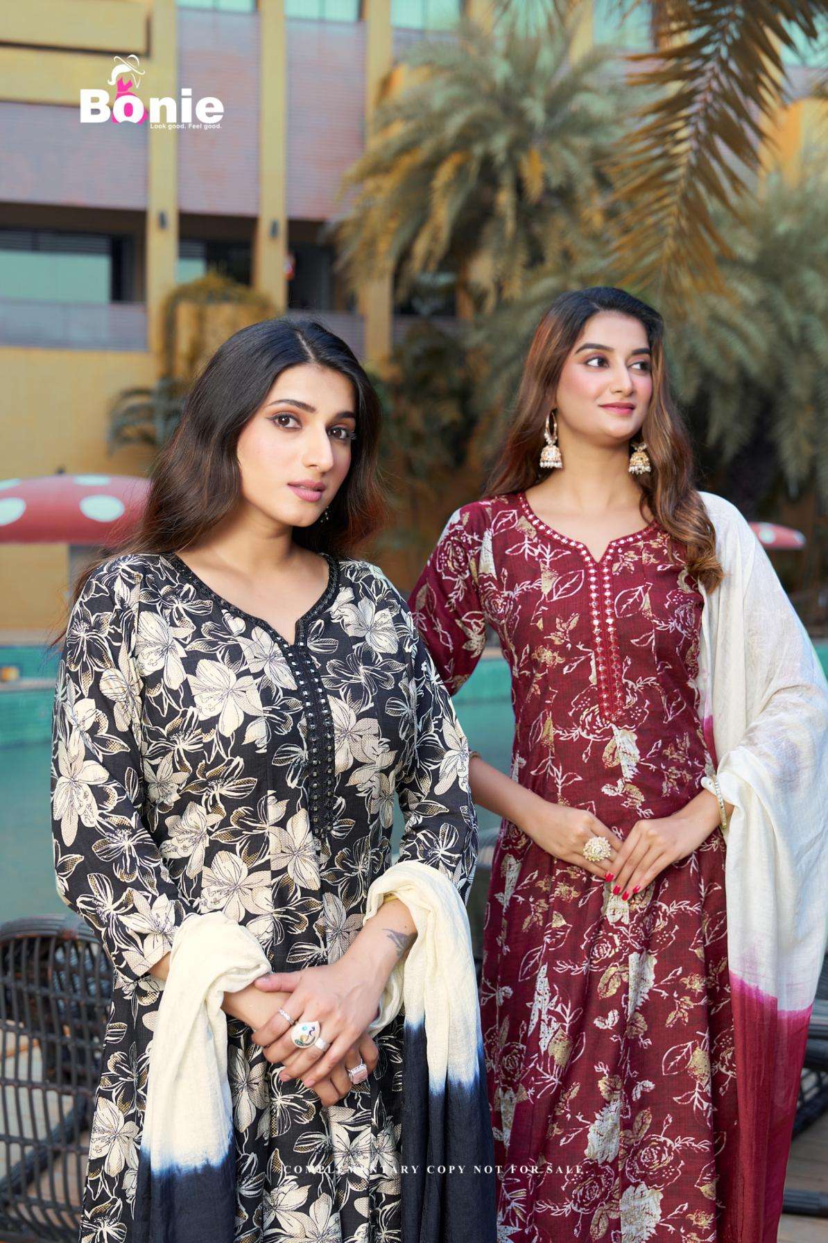 bonie radisson series 01 to 06 vatican print readymade daily wear salwar kameez in wholesale surat
