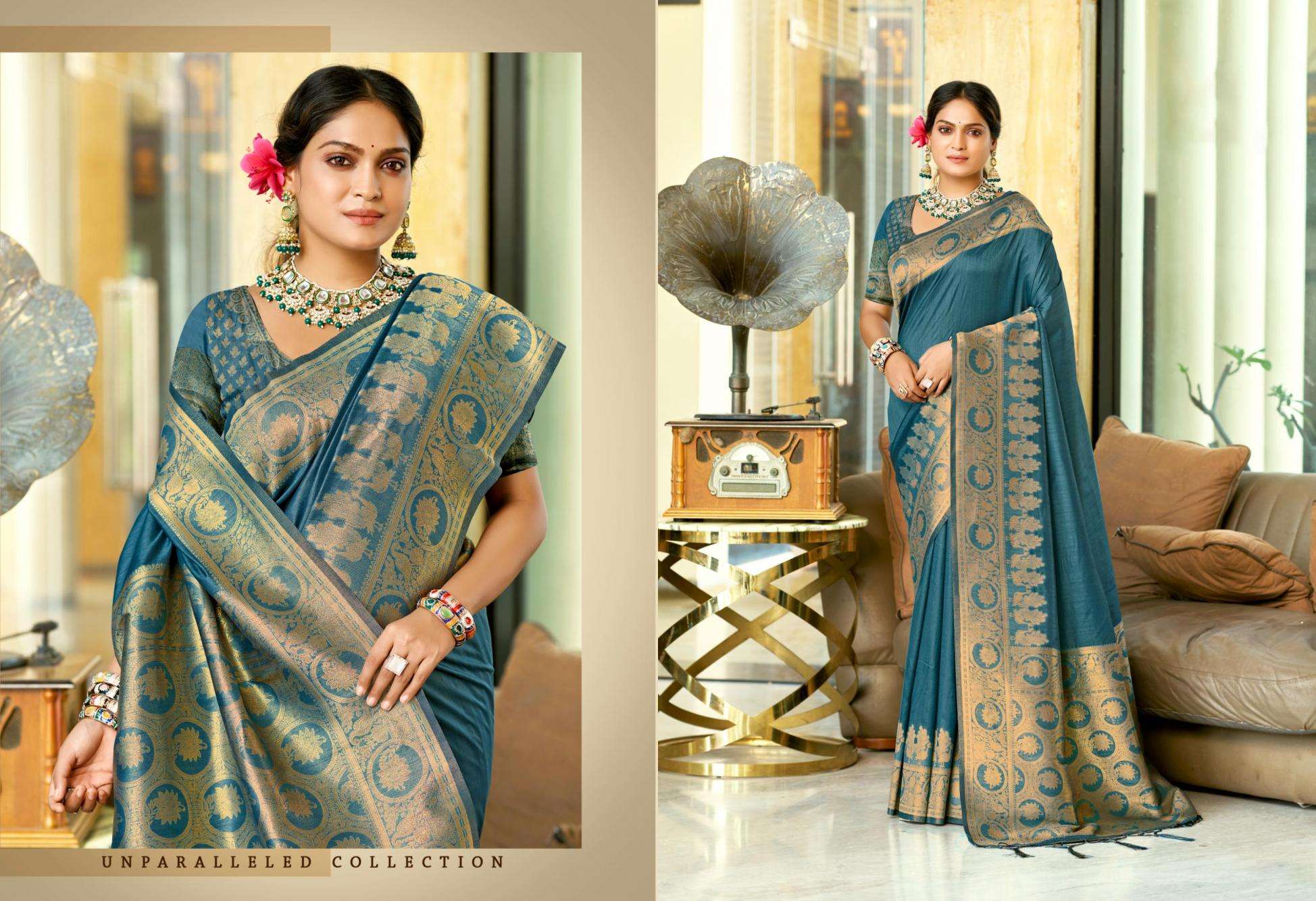 Bunawat Chitrangana Vol-04 series 1001 to 1006 Assam Silk Woven Work Traditional Saree in wholesale surat