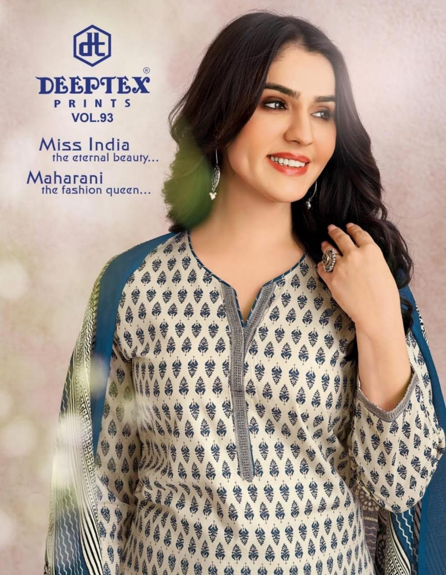 deeptex prints miss india vol 93 series 9301 to 9316 cotton daily wear salwar kameez in wholesale surat