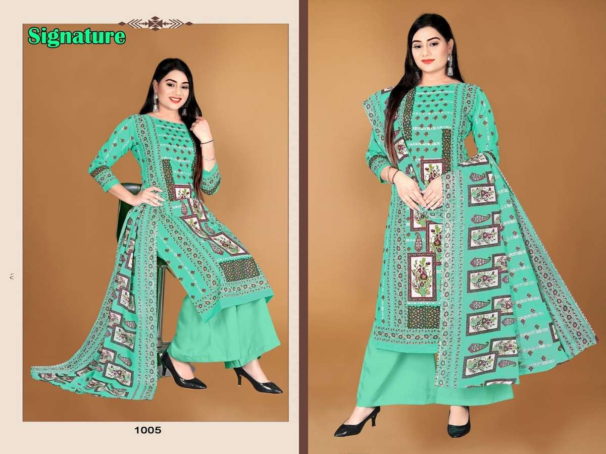 Divya Signature Vol-2 series 1001 to 1008 Soft Cotton Printed salwar kameez in wholesale surat