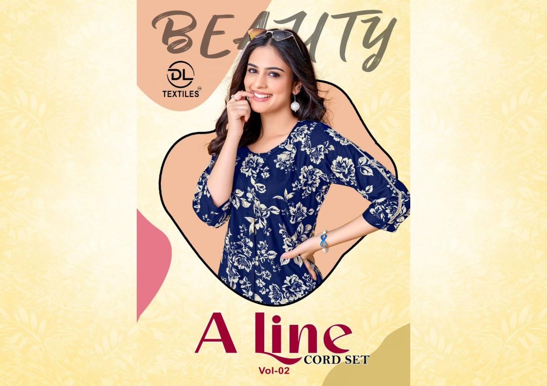 dl textiles a-line vol 2 series 2001 to 2008 heavy poplin readymade stylish co-ord sets in wholesale surat