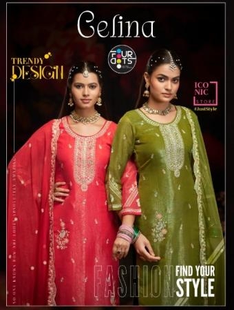 fourdots gelina series 1701 to 1704 crunchi silk elegant style salwar kameez in wholesale surat
