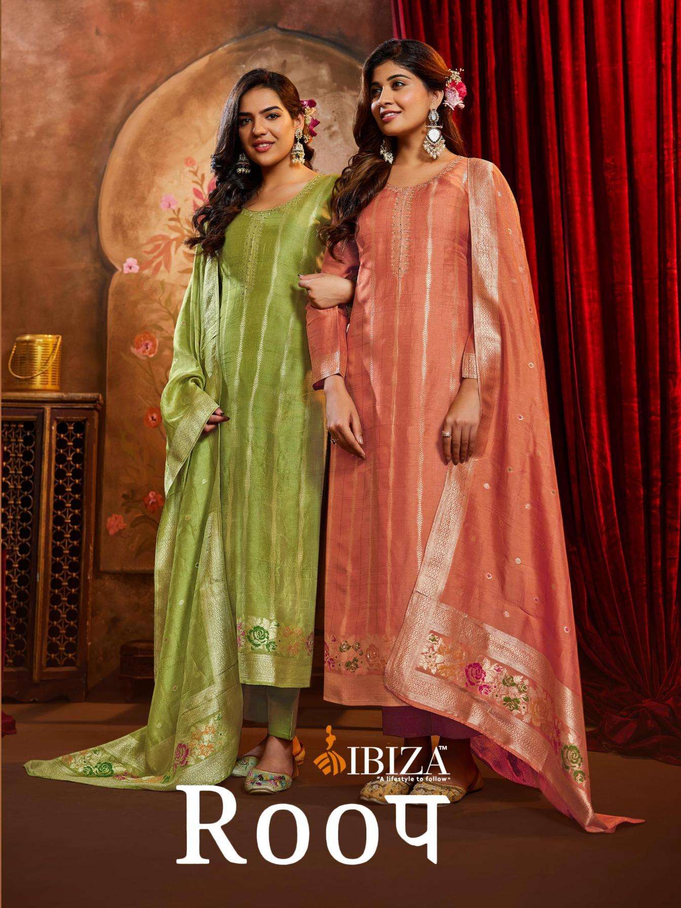 ibiza roop series 15936 to 15939 kosa silk jacquard elegance salwar kameez in wholesale surat