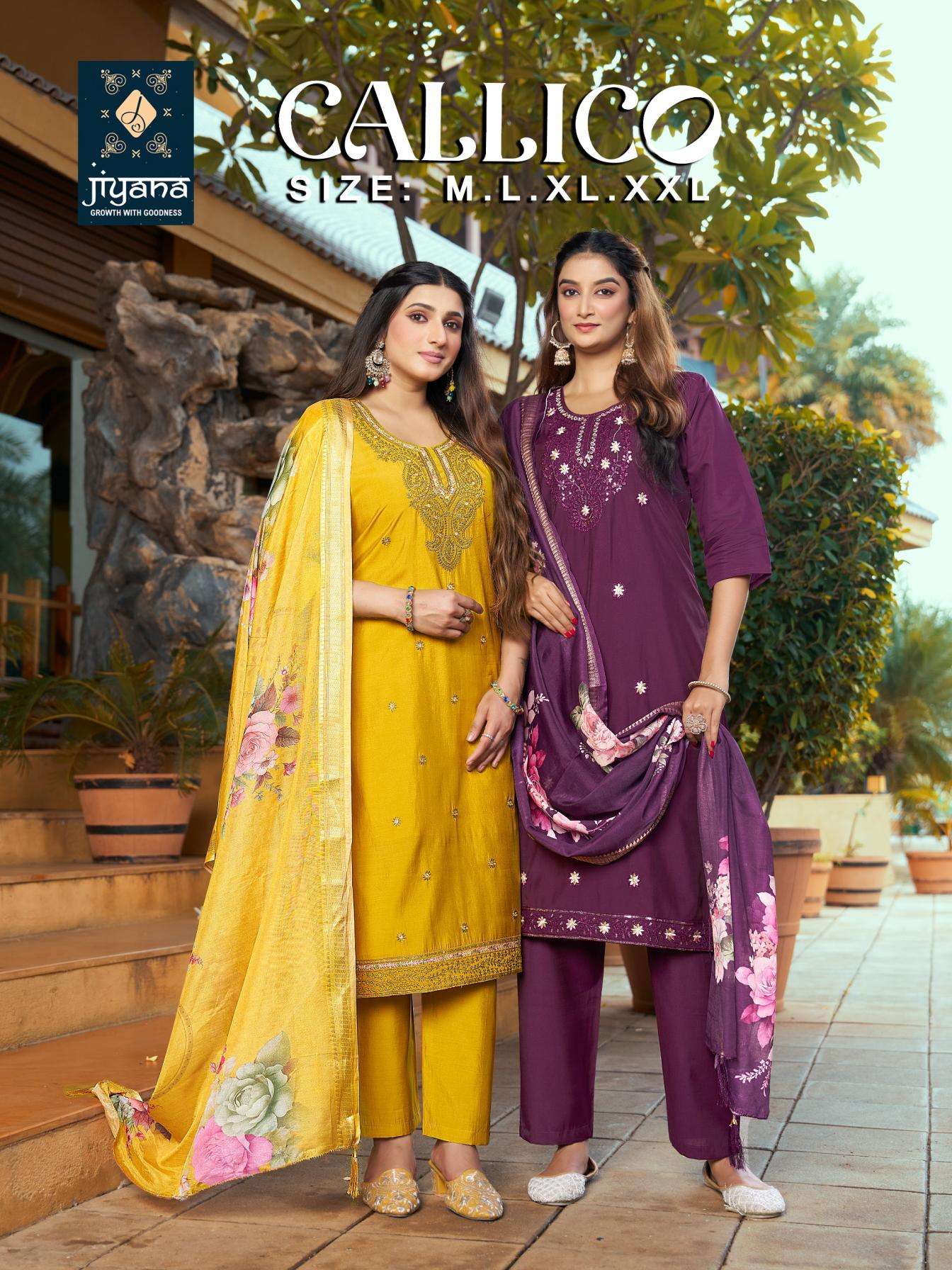jiyana callico series 01 to 08 roman silk readymade classic suit in wholesale surat