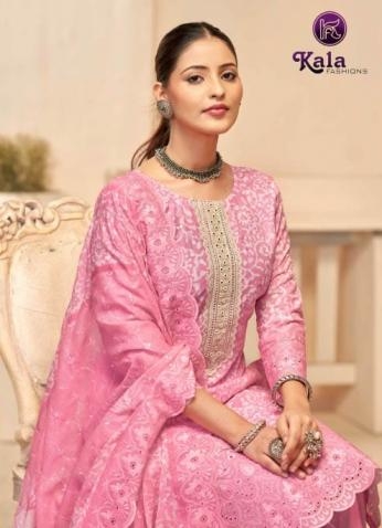 kala fashion sakshi series 1001 to 1006 cotton shifly pretty look salwar kameez in wholesale surat