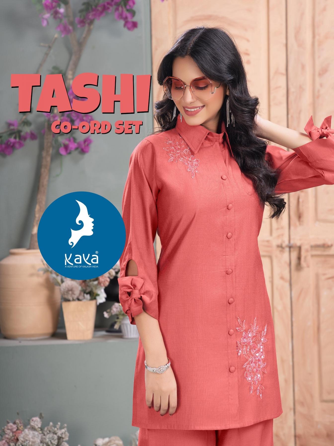 kaya tashi series 01 to 06 vertican readymade casual co-ord in wholesale surat