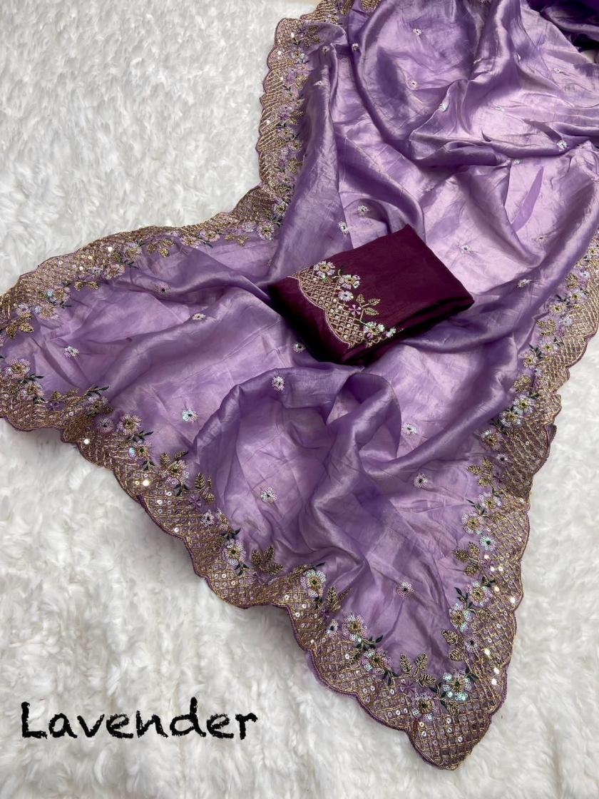kc 171 gold crush silk sequence attractive look saree in wholesale surat