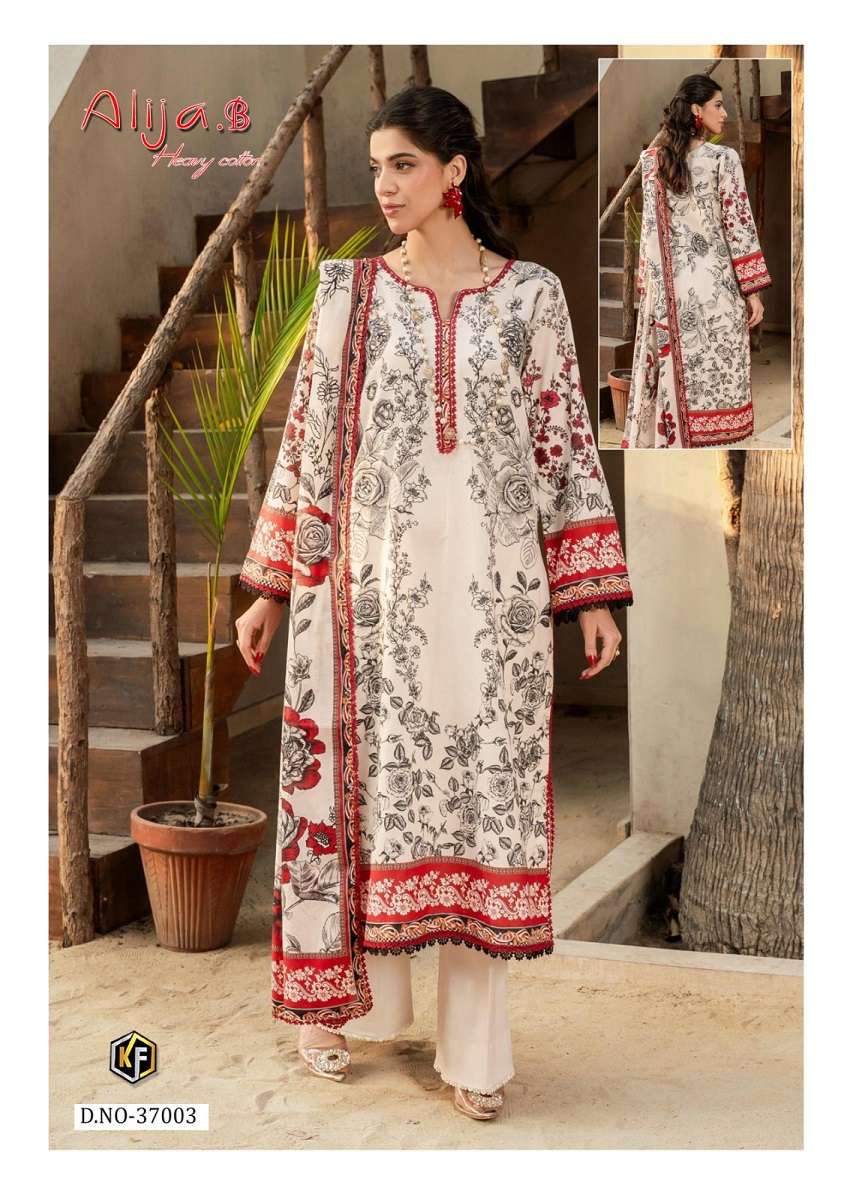 Keval Alija B Vol-37 series 37001 to 37006 Pure Heavy Cotton Print karachi style salwar kameez in wholesale surat