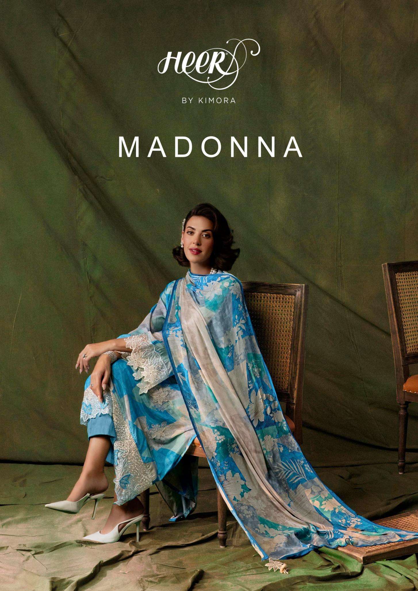 kimora heer madonna vol 211 series 9671 to 9676 muslin pretty suit in wholesale surat