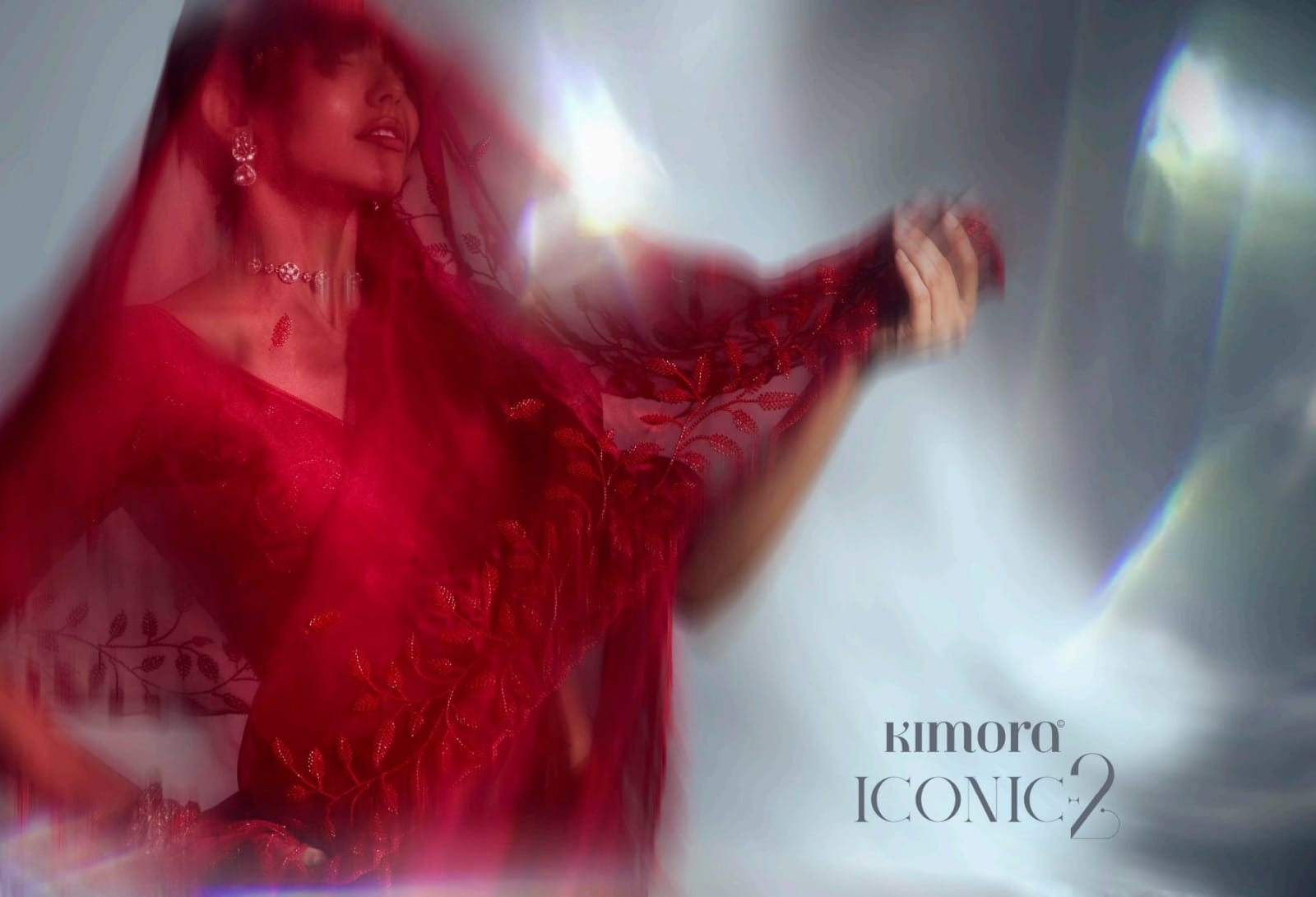 Kimora Iconic 2 series 5461 to 5471 tissue organza Fancy Fabric saree in wholesale surat