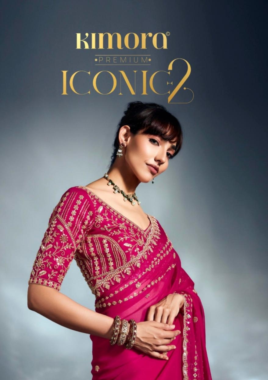 kimora iconic 2 vol 6 series 5461 TO 5471 sequence khatli work occasion wear saree in wholesale surat