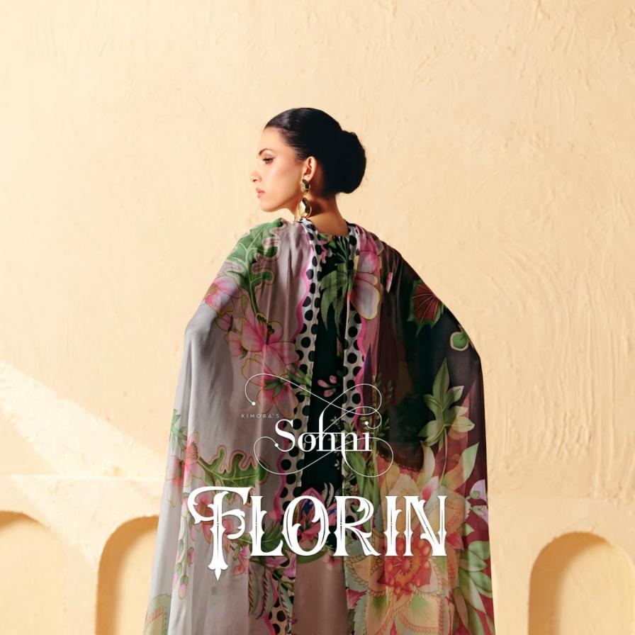 kimora sohni florin vol 37 series 441 to 444 muslin pretty look salwar kameez in wholesale surat
