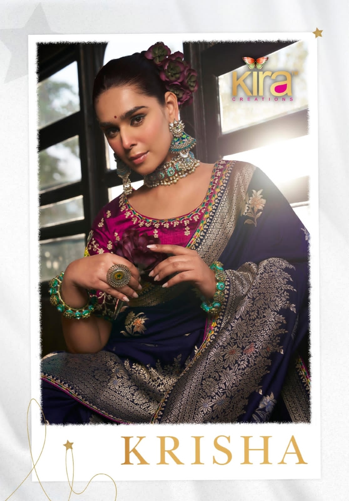 kira krisha series 7201 to 7206 Soft Dola Viscous Silk with Heavy Embroidered saree in wholesale surat