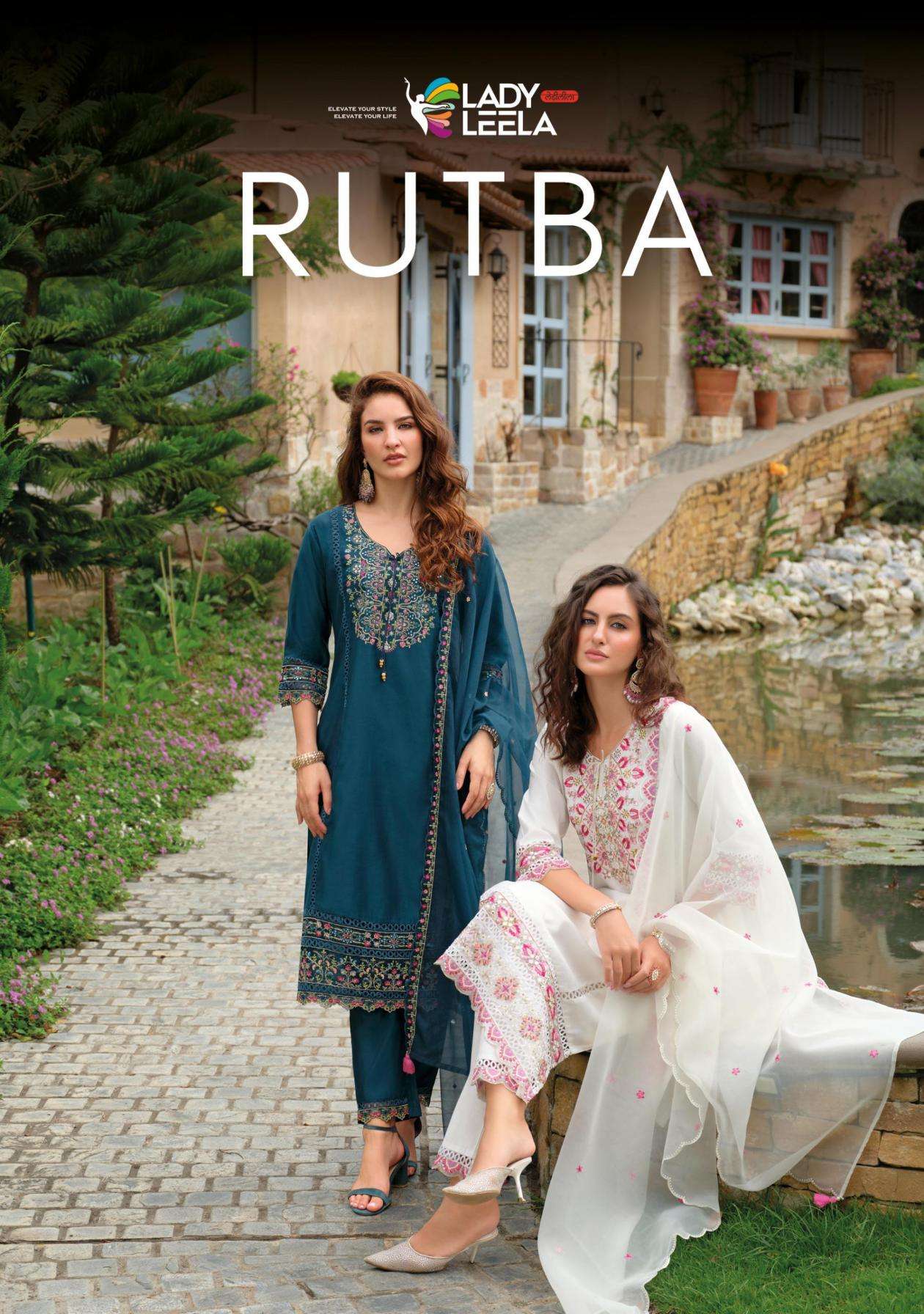 lady leela rutba series 31111 to 31116 handwork viscose silk readymade salwar kameez in wholesale surat