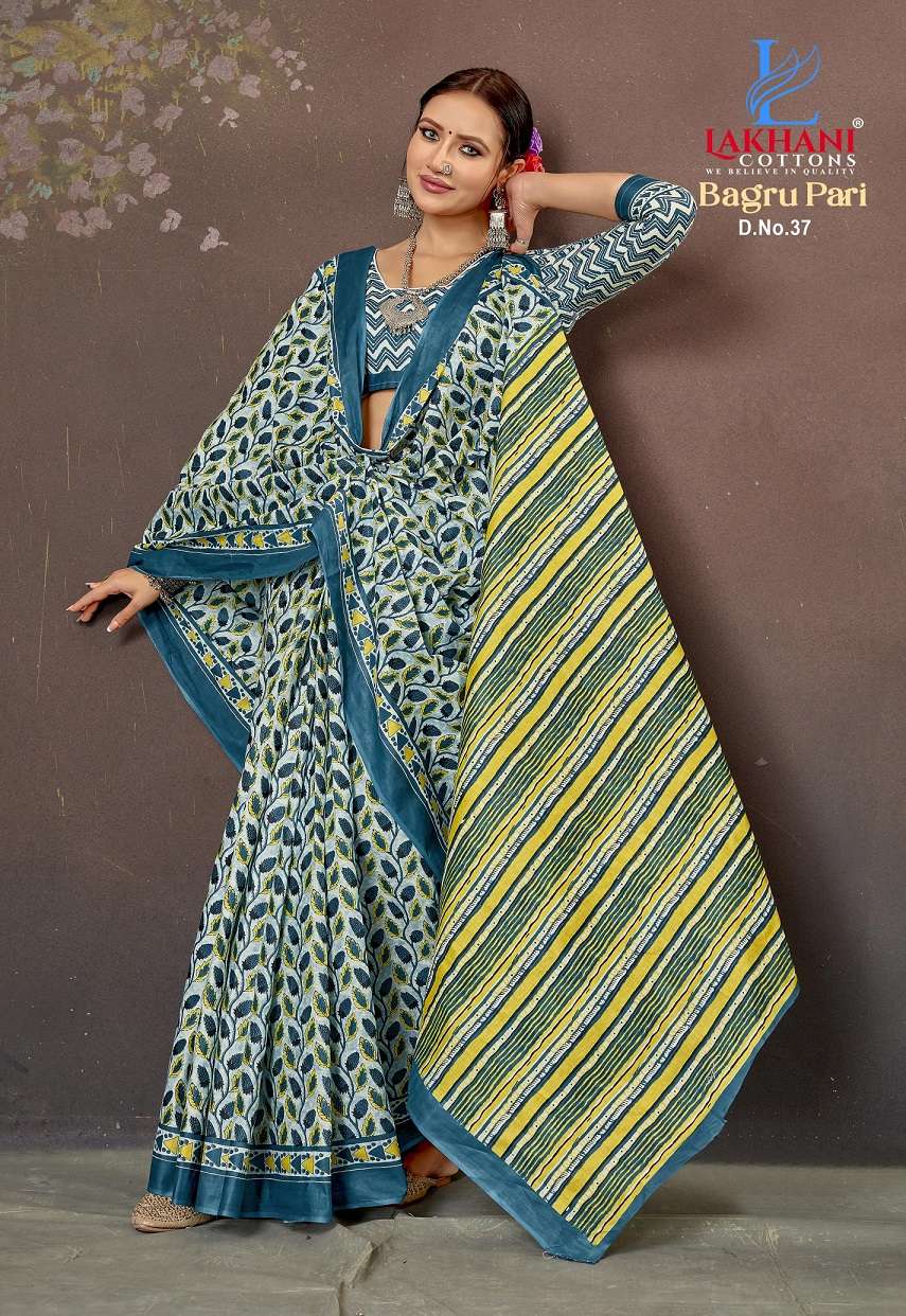 Lakhani Bagru pari Vol-4 series 32 to 41 Pure Cotton Printed Cotton Saree in wholesale surat