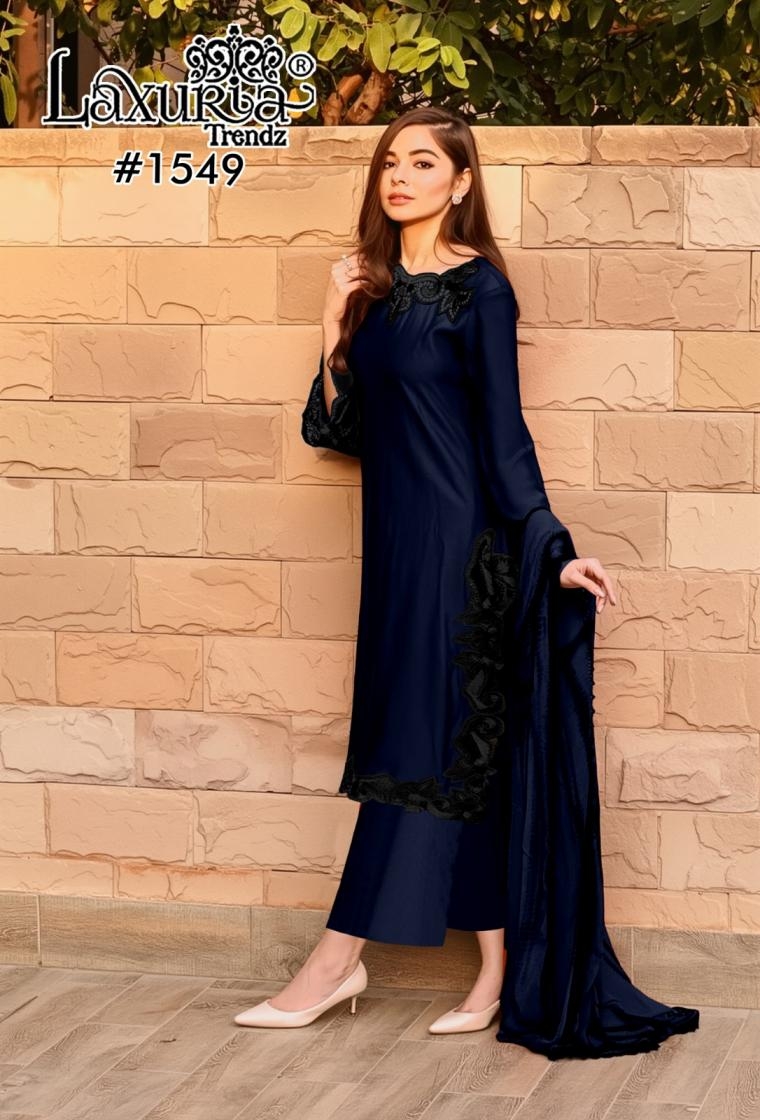 laxuria trendz 1549 georgette readymade stylish pakistani suit in wholesale surat
