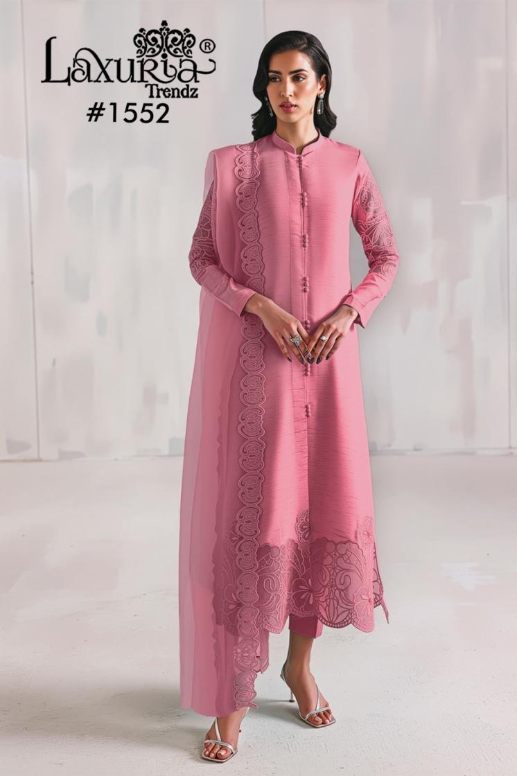 laxuria trendz 1552 readymade raimbow crush casual pakistani suit in wholesale surat