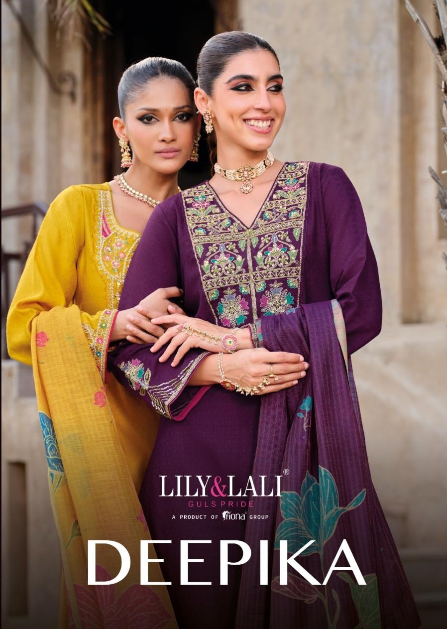 lily & lali deepika series 27221 to 2724 silk readymade party wear suit for womens