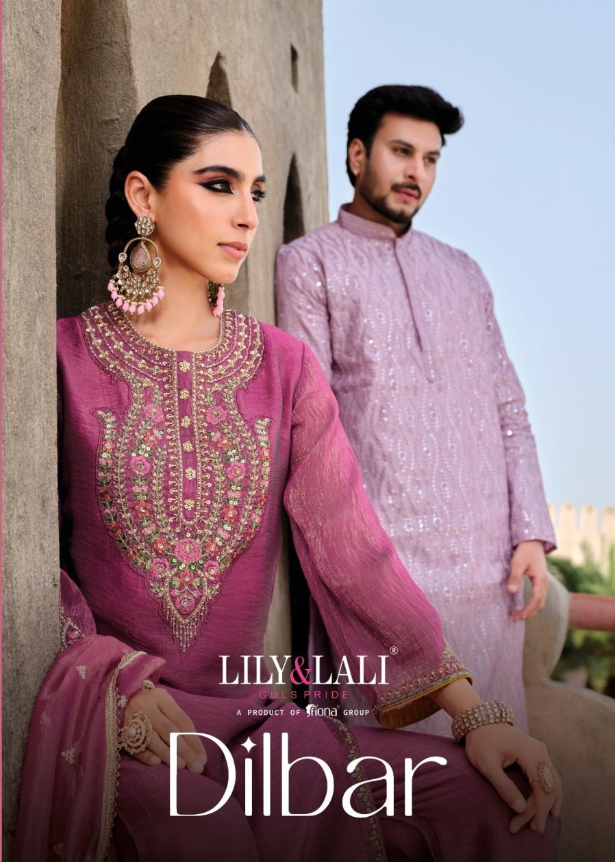 lily & lali dilbar series 26951 to 26954 simmer silk exclusive readymade salwar kameez in wholesale surat