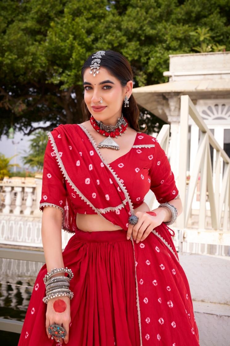 lnb1663 roop chanderi festive readymade lehenga blouse with dupatta in wholesale surat