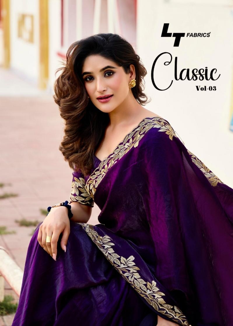 lt fashion classic vol 3 series 301 to 306 luxurious malai silk saree in wholesale