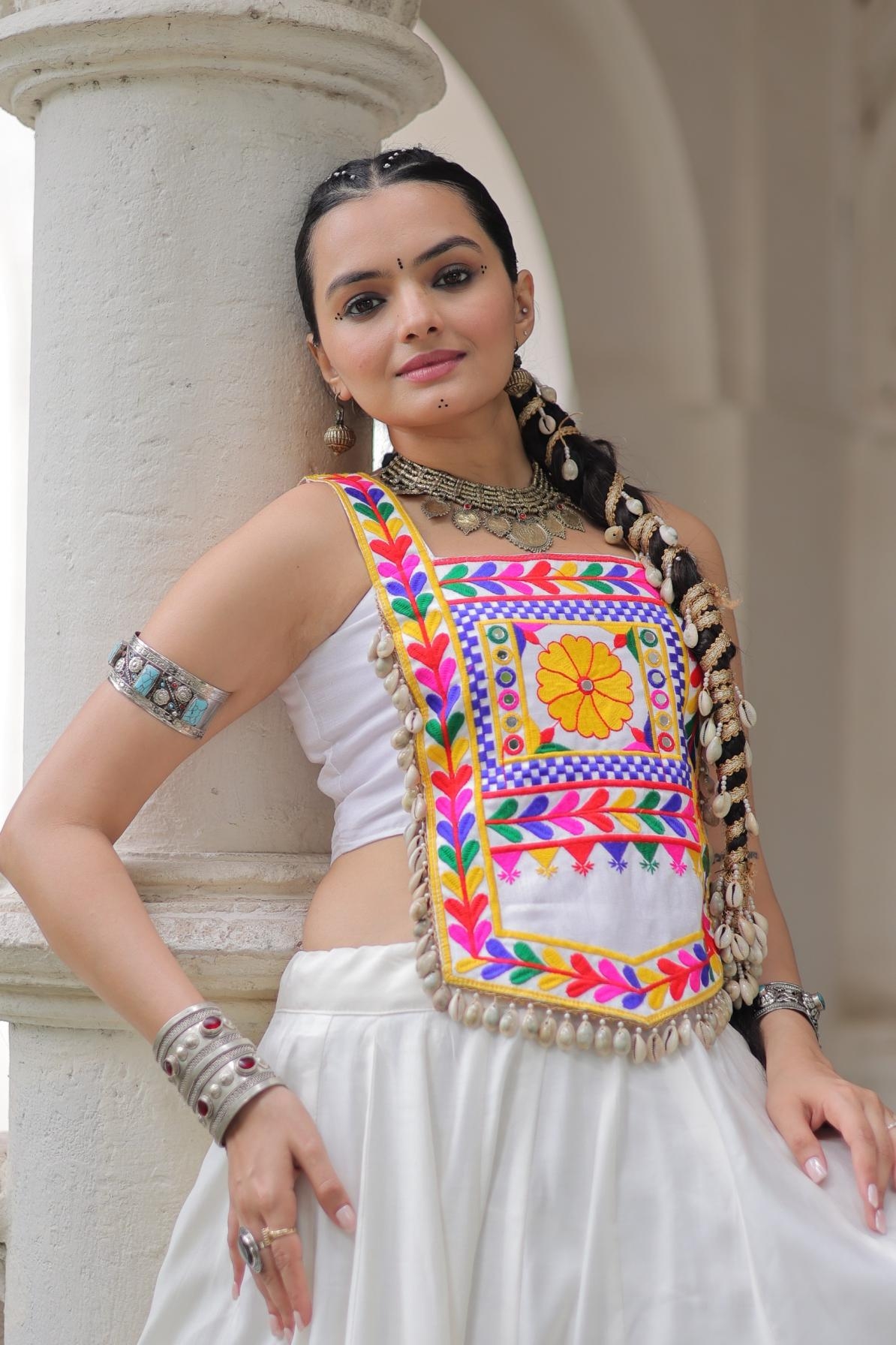 lw 7146 half saree attractive readymade roman navratri chaniya choli in wholesale surat