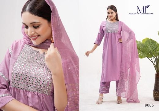 moksh YARA vol 1 series 9006 to 9007 unique style readymade combo suit in wholesale surat