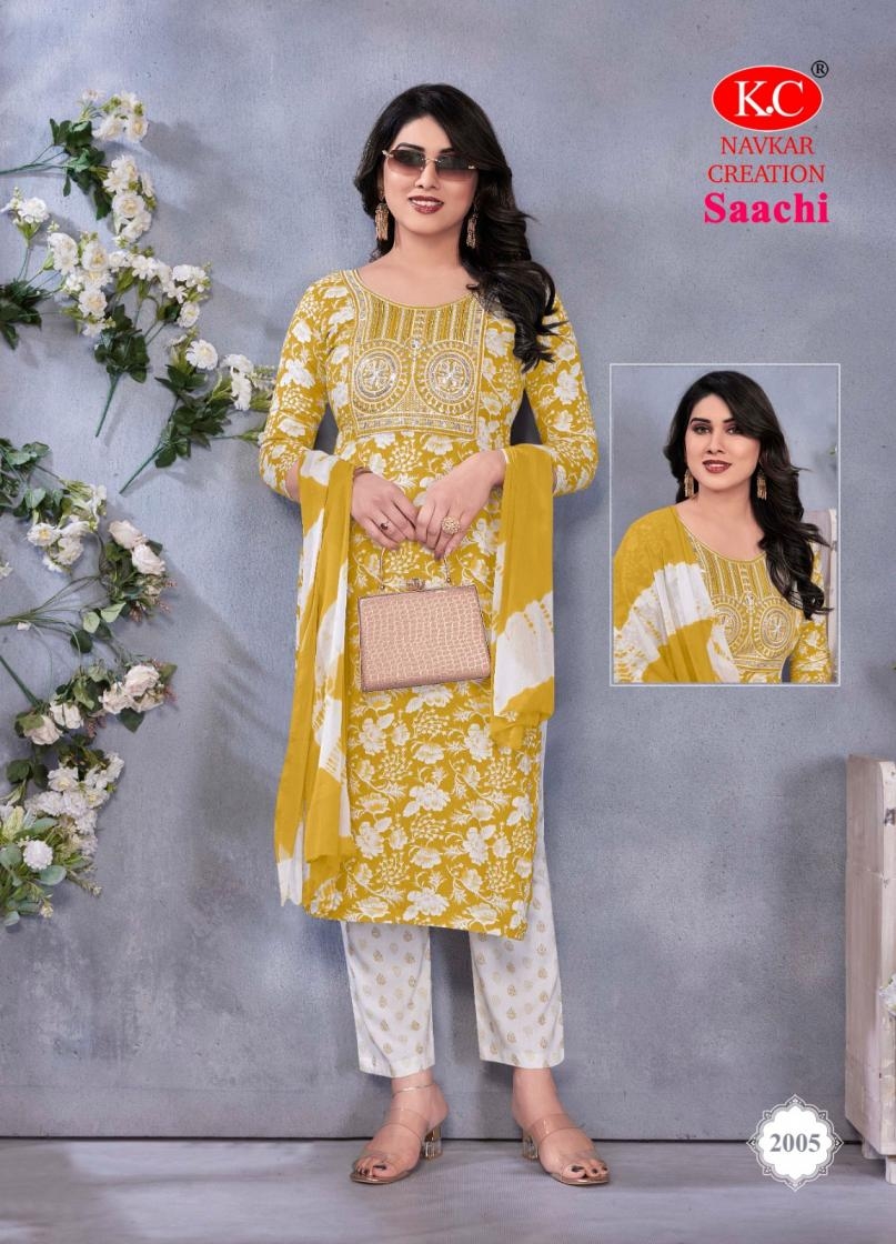 navkar creation saachi vol 2 series 2001 to 2008 rayon readymade salwar kameez in wholesale surat
