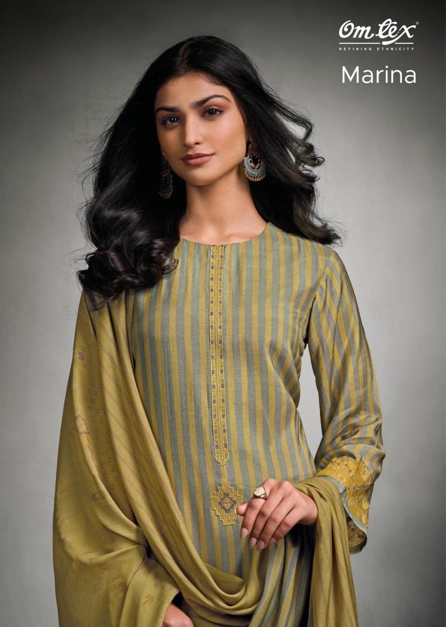 omtex marina series 7971 A to C popular design pakiza silk salwar kameez in wholesale surat