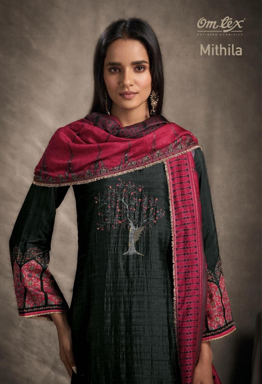 omtex mithila series 8271 A to 8271 D rubina silk colour addition salwar kameez in wholesale surat