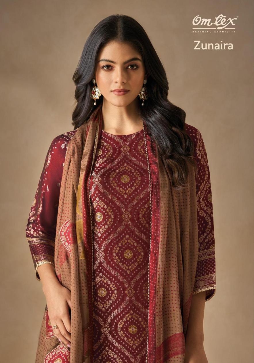 omtex zunaira series 8241 A to D rubina silk jacquard pretty look salwar kameez in wholesale surat