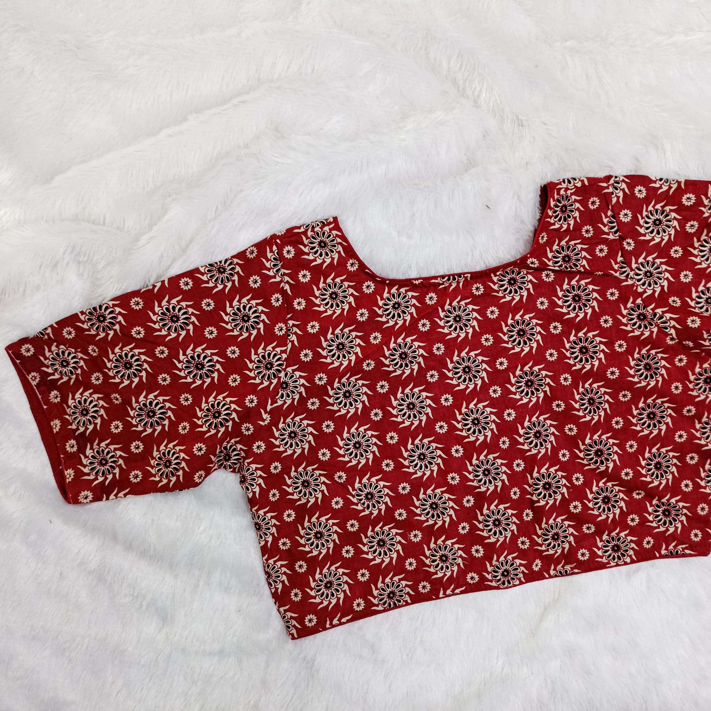 pr clothing cnp cotton round boat neck daily wear readymade blouse in wholesale surat