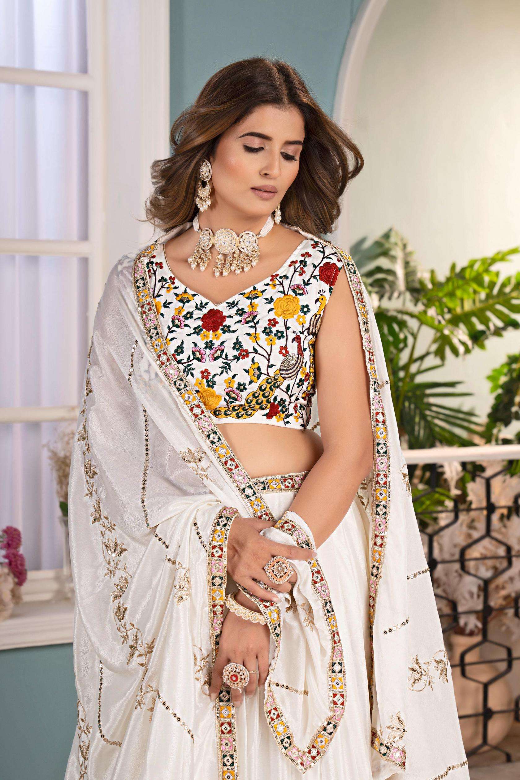 pr clothing dvd 5127 popular design lehenga blouse with dupatta in wholesale surat