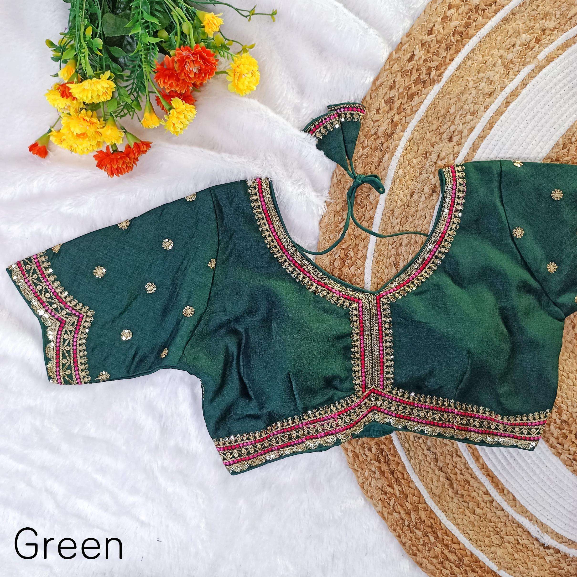 pr clothing gitanjali vichitra silk exclusive readymade blouse in wholesale surat