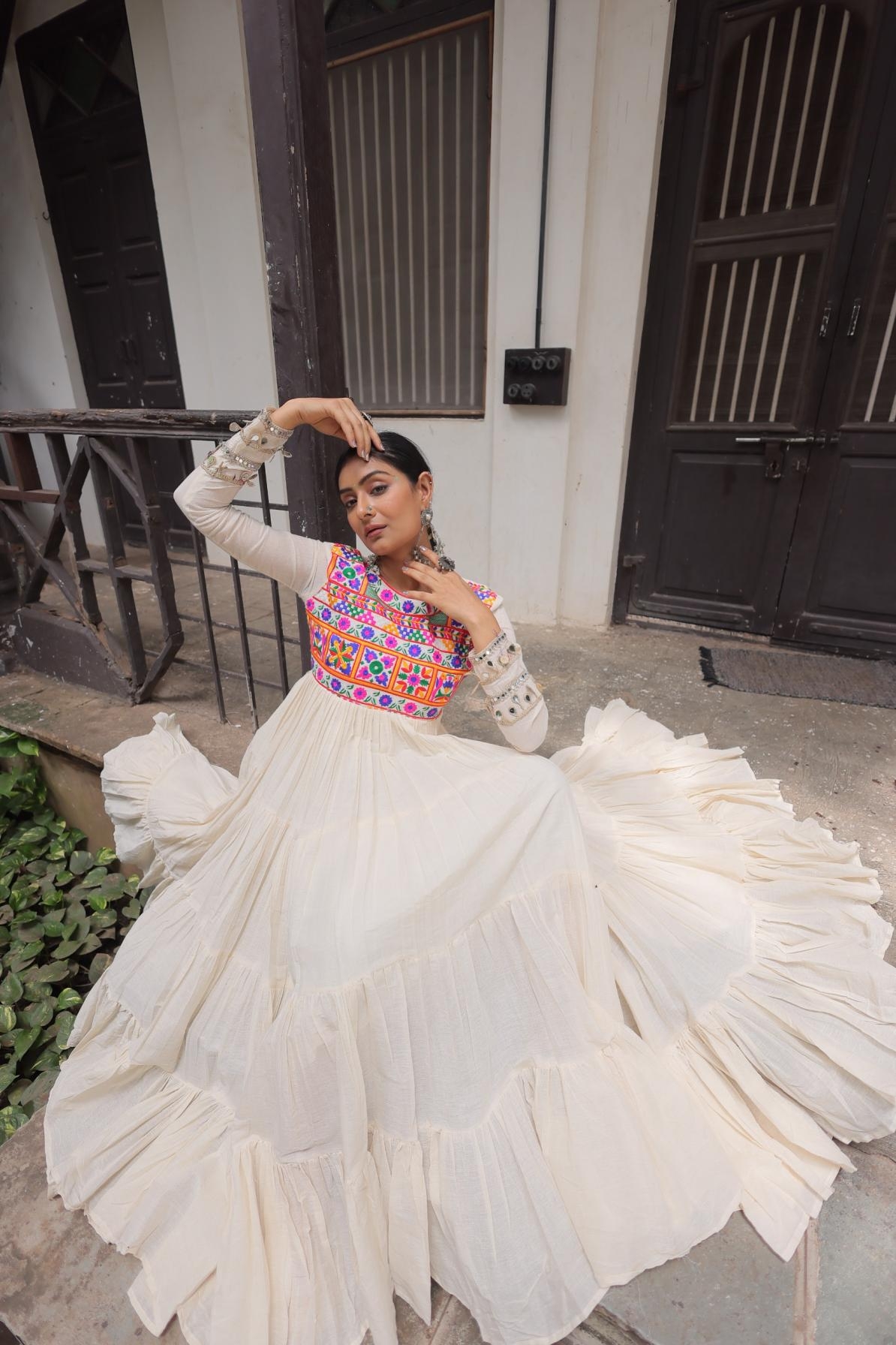 pr clothing ka 1199 hit design readymade navratri designer gowns in wholesale surat