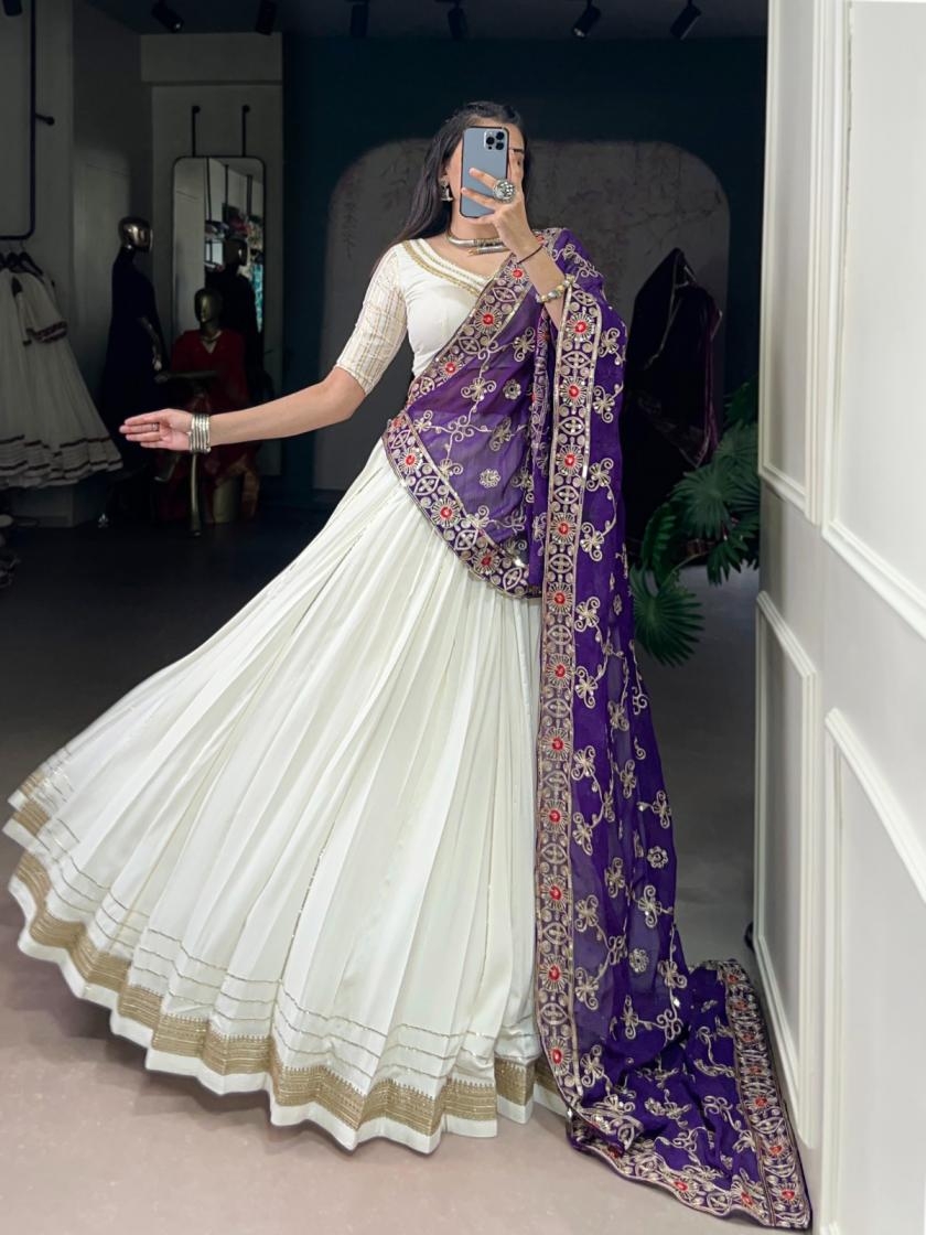 pr clothing lnb1665 chunri readymade stylish rayon navratri lehenga choli in wholesale surat