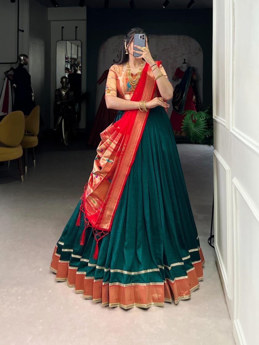 pr clothing lnb2007 vichitra silk zari weaving stitch lehenga unstitch choli in wholesale surat