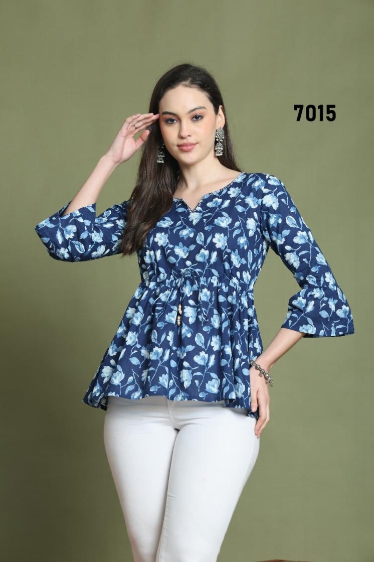 pr clothing pure cotton series 705 to 798 hit design readymade western top in wholesale surat