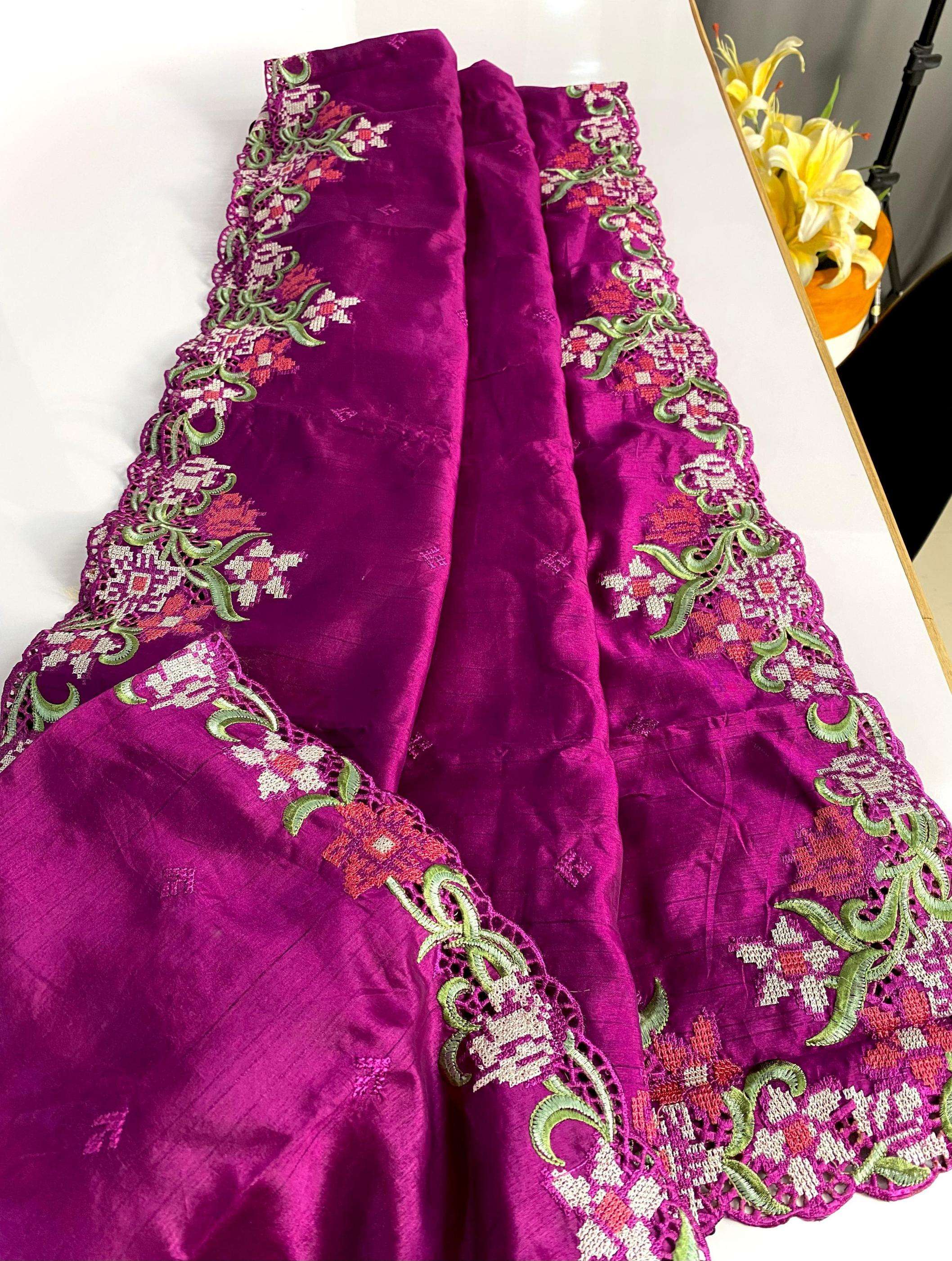 pr clothing shambhavi tussar silk popular design saree in wholesale surat