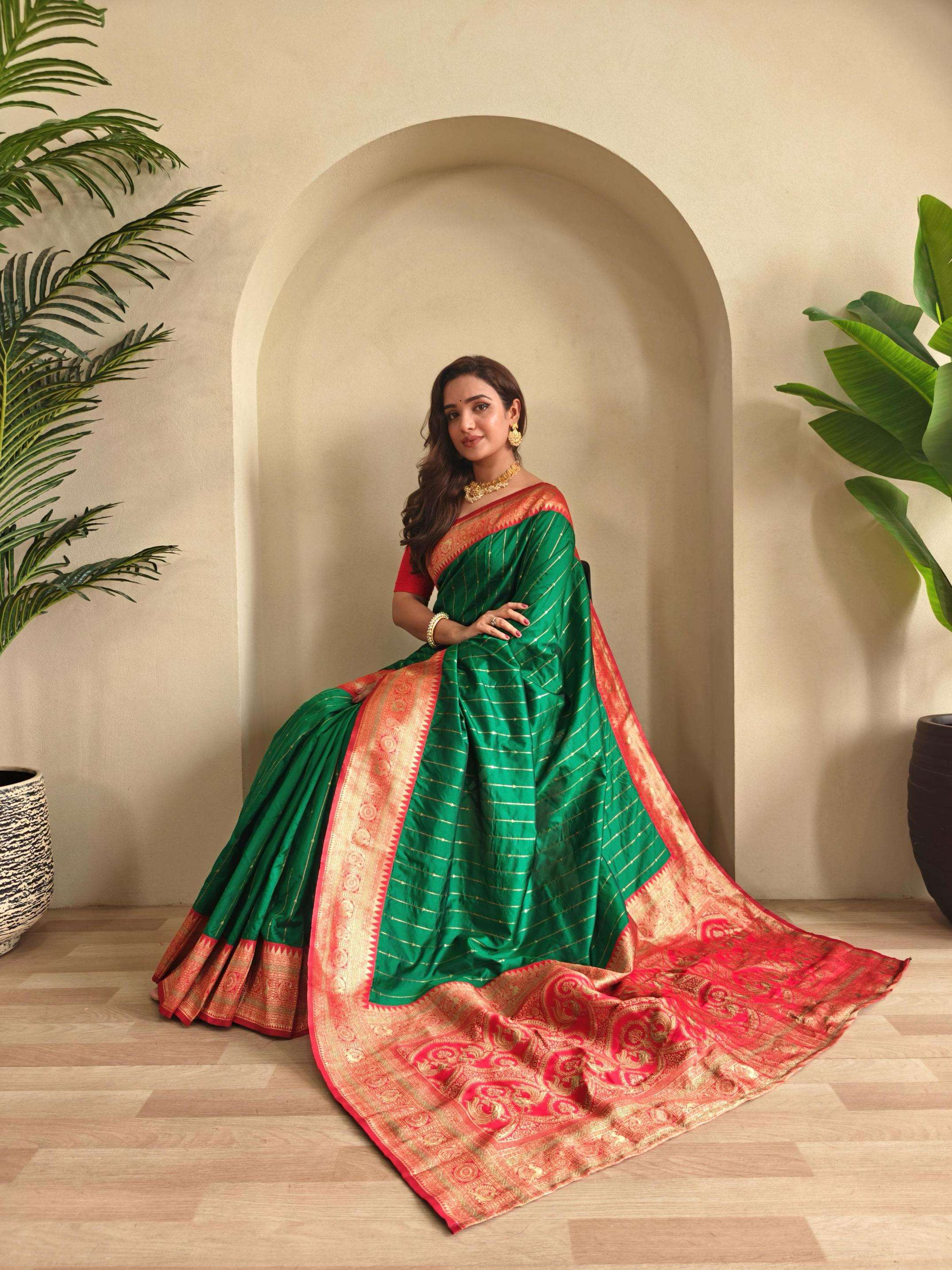pr clothnig sarika paithani weaves with kanchipuram best saree in wholesale surat