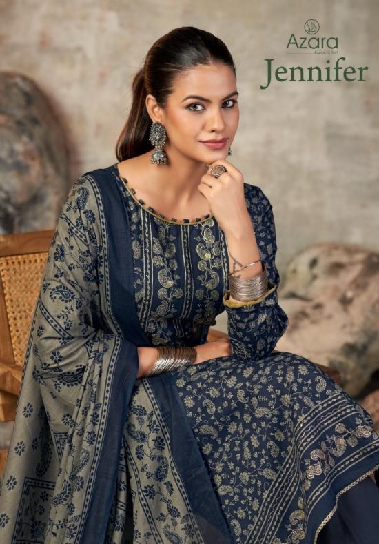 radhika fashion jennifer azara series 75001 to 75004 zam cotton fancy salwar kameez in wholesale surat