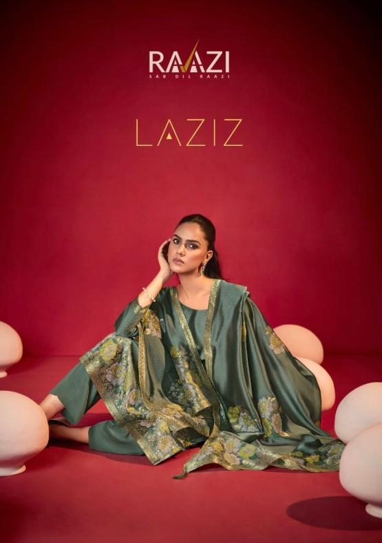 rama fashions raazi series 1001 to 1004 laziz pretty bemberg woven silk jacquard salwar kameez in wholesale surat
